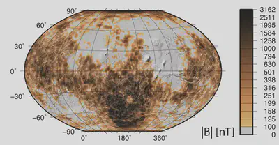 Magnetic field of Mars